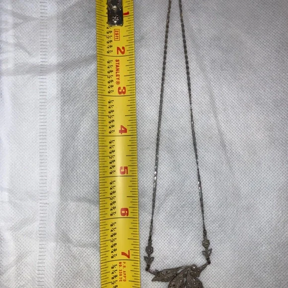 Antique Sterling Silver Coral Cherry Necklace - Picture 5 of 8